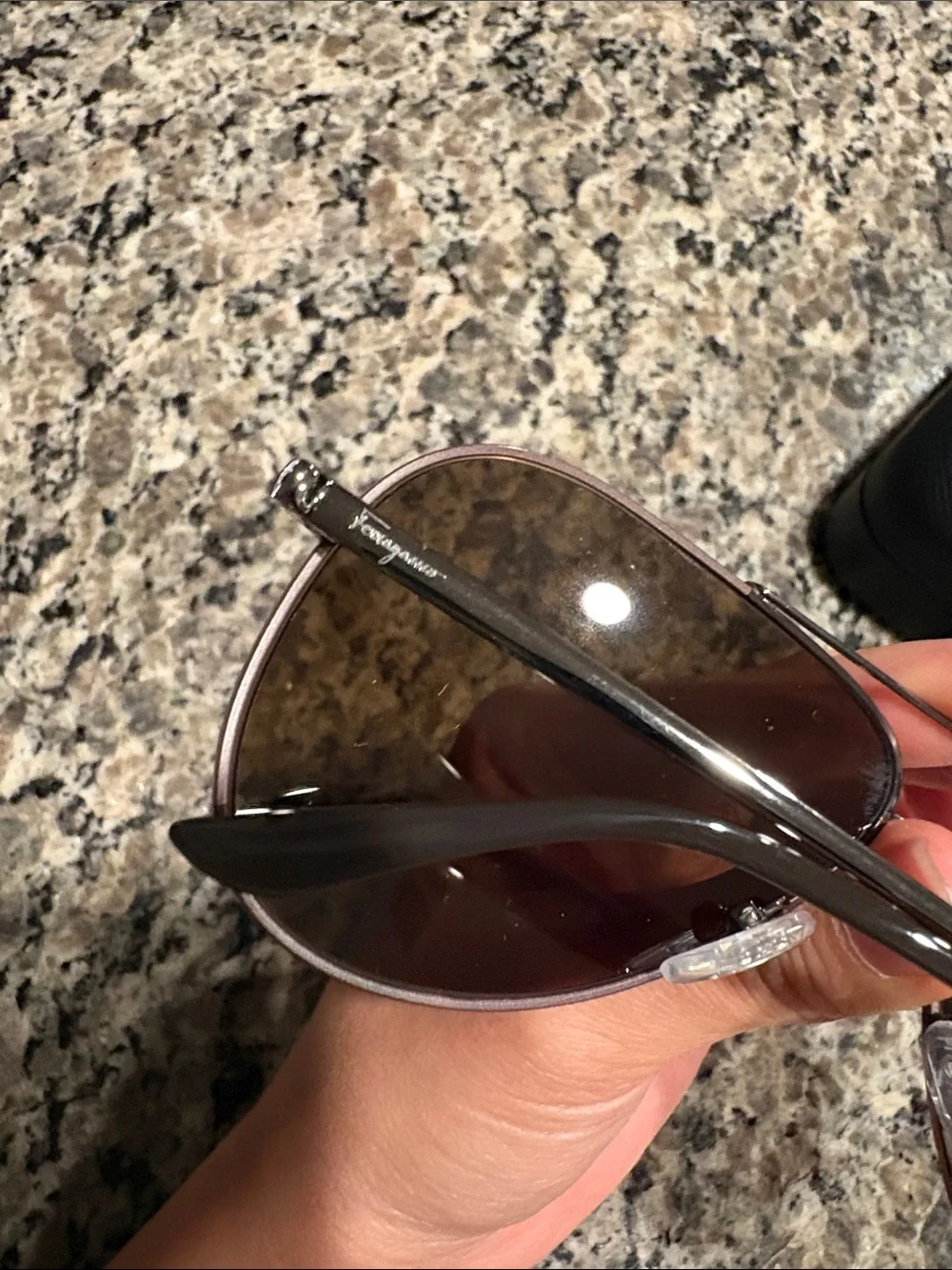 NWT Salvatore Ferragamo Women’s Brown Lenses Aviator Sunglasses